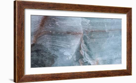 Full frame shot of iceberg, Haakon VII Land, Spitsbergen, Svalbard, Norway-Panoramic Images-Framed Photographic Print