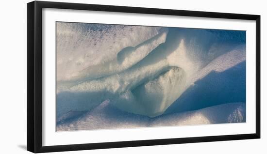 Full frame shot of iceberg, Nordaustlandet, Svalbard, Norway-Panoramic Images-Framed Photographic Print