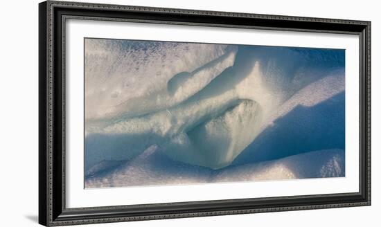 Full frame shot of iceberg, Nordaustlandet, Svalbard, Norway-Panoramic Images-Framed Photographic Print