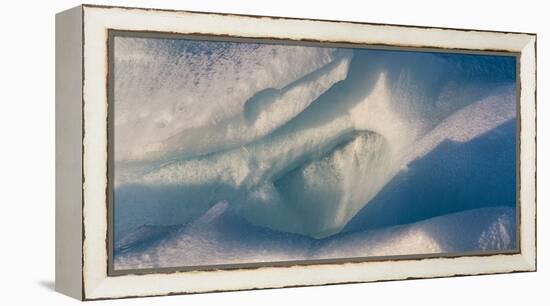 Full frame shot of iceberg, Nordaustlandet, Svalbard, Norway-Panoramic Images-Framed Premier Image Canvas