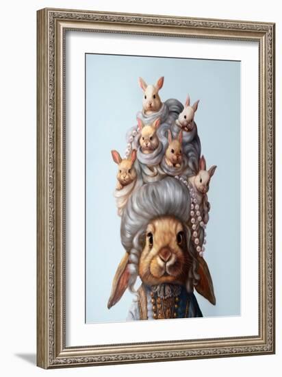 Full Head of Hares-Lucia Heffernan-Framed Art Print