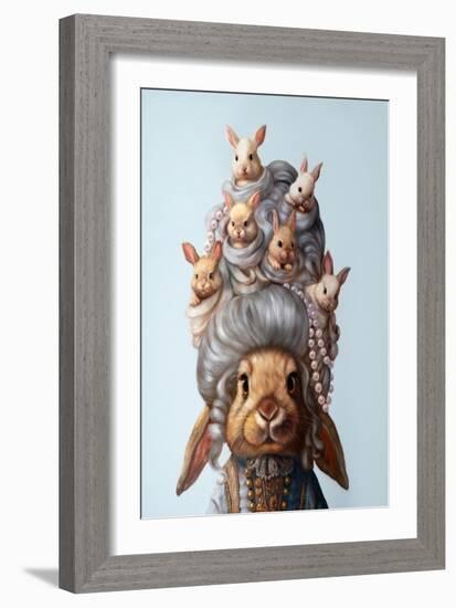 Full Head of Hares-Lucia Heffernan-Framed Art Print