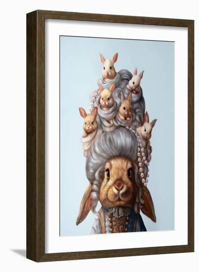 Full Head of Hares-Lucia Heffernan-Framed Art Print