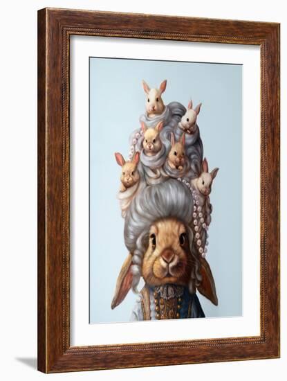 Full Head of Hares-Lucia Heffernan-Framed Art Print