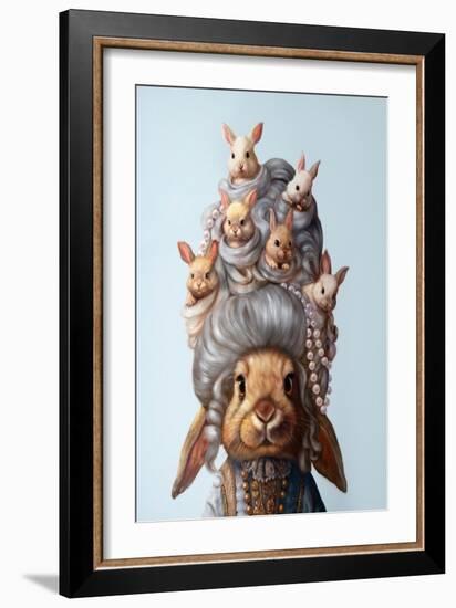 Full Head of Hares-Lucia Heffernan-Framed Art Print