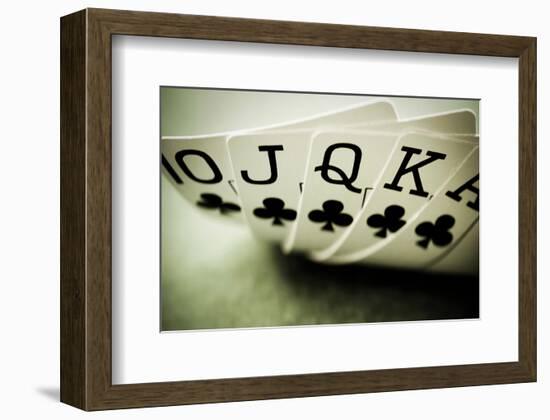 Full House of Poker-null-Framed Art Print