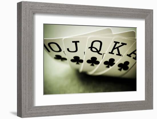 Full House of Poker-null-Framed Art Print