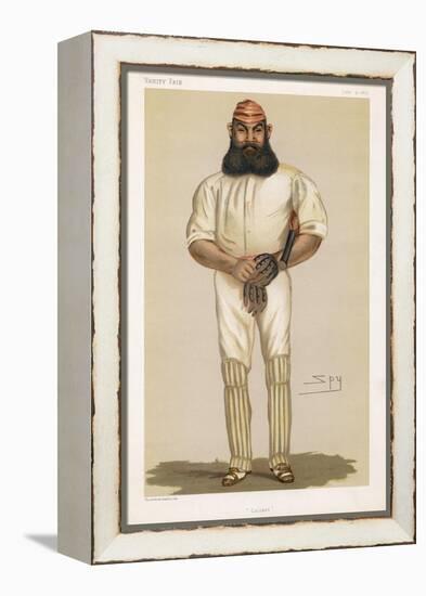 Full Length Illustration of W G Grace-Spy (Leslie M. Ward)-Framed Premier Image Canvas