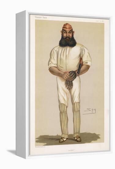 Full Length Illustration of W G Grace-Spy (Leslie M. Ward)-Framed Premier Image Canvas