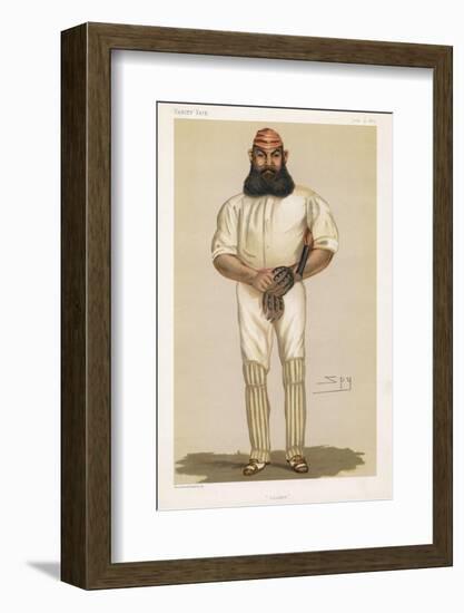 Full Length Illustration of W G Grace-Spy (Leslie M. Ward)-Framed Photographic Print