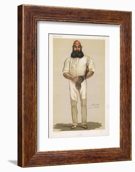 Full Length Illustration of W G Grace-Spy (Leslie M. Ward)-Framed Photographic Print