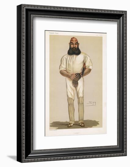 Full Length Illustration of W G Grace-Spy (Leslie M. Ward)-Framed Photographic Print