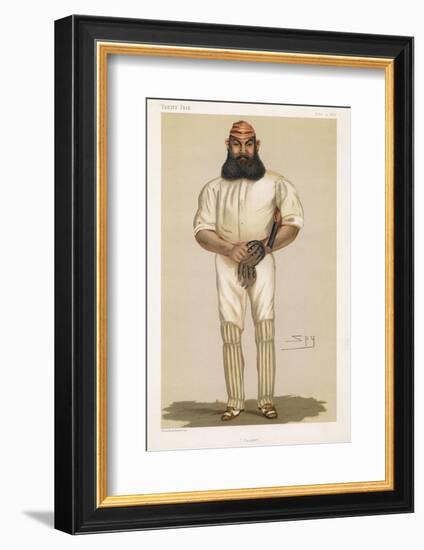 Full Length Illustration of W G Grace-Spy (Leslie M. Ward)-Framed Photographic Print