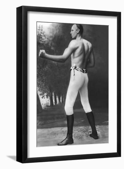 Full Length Muscular Bob Fitzsimmons-null-Framed Photographic Print