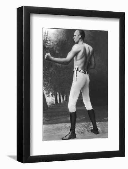 Full Length Muscular Bob Fitzsimmons-null-Framed Photographic Print