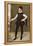 Full Length Portrait of a Gentleman in a Black Doublet-Francois Clouet-Framed Premier Image Canvas