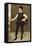 Full Length Portrait of a Gentleman in a Black Doublet-Francois Clouet-Framed Premier Image Canvas