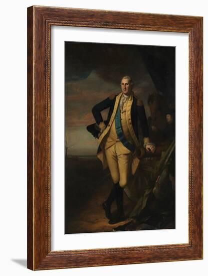 Full-length portrait of George Washington after the Battle of Princeton.-Vernon Lewis Gallery-Framed Art Print