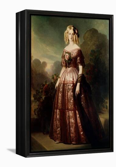 Full Length Portrait of Marie Caroline Auguste De Bourbon Salerne (1822-1869), 19Th Century (Oil On-Franz Xaver Winterhalter-Framed Premier Image Canvas