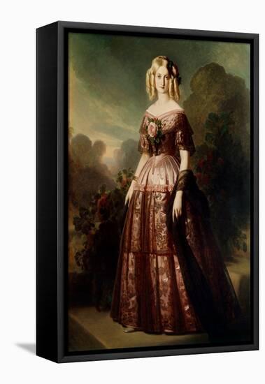 Full Length Portrait of Marie Caroline Auguste De Bourbon Salerne (1822-1869), 19Th Century (Oil On-Franz Xaver Winterhalter-Framed Premier Image Canvas