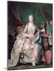 Full-Length Portrait of the Marquise De Pompadour (1721-176)-Maurice Quentin de La Tour-Mounted Giclee Print