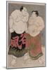 Full-Length Portraits of the Wrestlers Onogawa Kisaburo-Katsukawa Shunko-Mounted Giclee Print