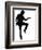 Full Length Silhouette Of A Young Man Dancer Dancing Funky Hip Hop R And B-OSTILL-Framed Art Print