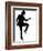 Full Length Silhouette Of A Young Man Dancer Dancing Funky Hip Hop R And B-OSTILL-Framed Premium Giclee Print