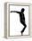 Full Length Silhouette Of A Young Man Dancer Dancing Funky Hip Hop R And B-OSTILL-Framed Stretched Canvas