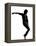 Full Length Silhouette Of A Young Man Dancer Dancing Funky Hip Hop R And B-OSTILL-Framed Stretched Canvas