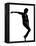 Full Length Silhouette Of A Young Man Dancer Dancing Funky Hip Hop R And B-OSTILL-Framed Stretched Canvas