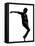 Full Length Silhouette Of A Young Man Dancer Dancing Funky Hip Hop R And B-OSTILL-Framed Stretched Canvas