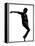 Full Length Silhouette Of A Young Man Dancer Dancing Funky Hip Hop R And B-OSTILL-Framed Stretched Canvas