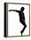 Full Length Silhouette Of A Young Man Dancer Dancing Funky Hip Hop R And B-OSTILL-Framed Stretched Canvas