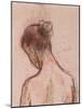 Full-Length Standing Nude of a Woman, from behind (Detail), before 1903 (Pastels on Pink Paper)-Camille Pissarro-Mounted Giclee Print