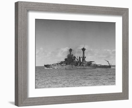 Full Length View of Battleship "Tennessee"-Peter Stackpole-Framed Photographic Print