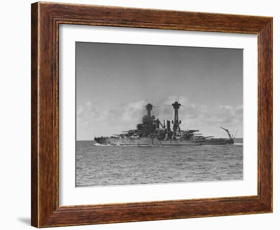 Full Length View of Battleship "Tennessee"-Peter Stackpole-Framed Photographic Print