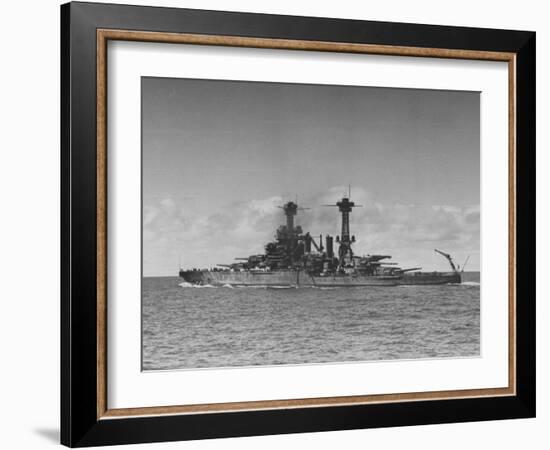 Full Length View of Battleship "Tennessee"-Peter Stackpole-Framed Photographic Print