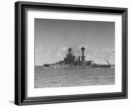 Full Length View of Battleship "Tennessee"-Peter Stackpole-Framed Photographic Print