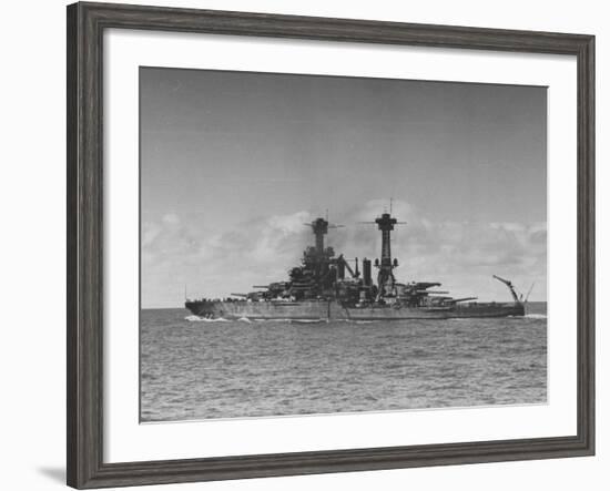 Full Length View of Battleship "Tennessee"-Peter Stackpole-Framed Photographic Print