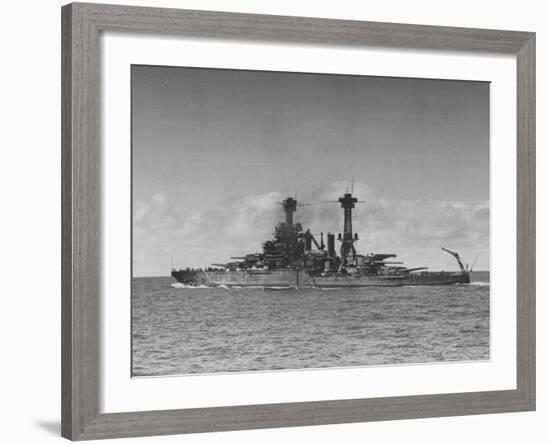 Full Length View of Battleship "Tennessee"-Peter Stackpole-Framed Photographic Print