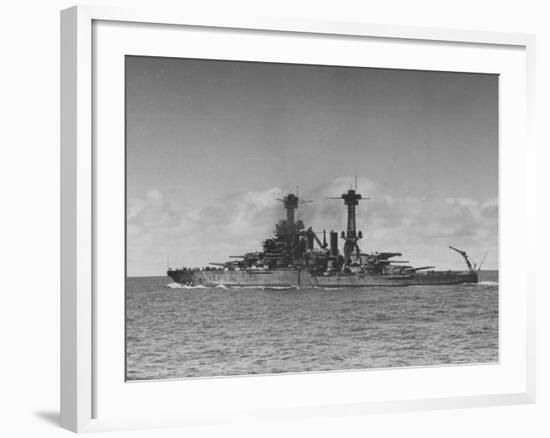 Full Length View of Battleship "Tennessee"-Peter Stackpole-Framed Photographic Print