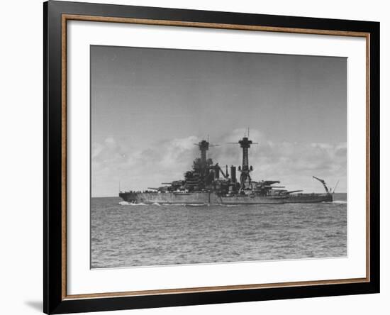 Full Length View of Battleship "Tennessee"-Peter Stackpole-Framed Photographic Print
