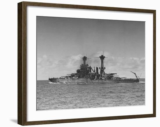 Full Length View of Battleship "Tennessee"-Peter Stackpole-Framed Photographic Print