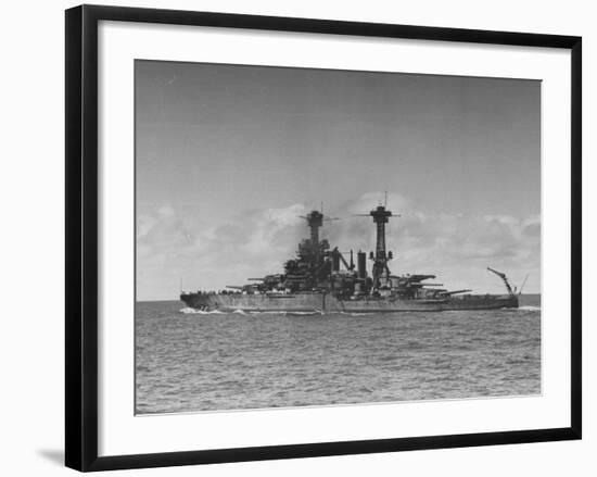 Full Length View of Battleship "Tennessee"-Peter Stackpole-Framed Photographic Print