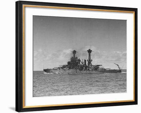 Full Length View of Battleship "Tennessee"-Peter Stackpole-Framed Photographic Print