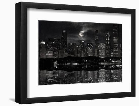 Full Moon Chicago-Marcus Prime-Framed Photographic Print