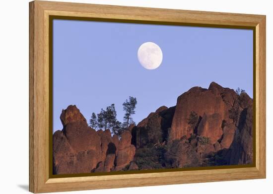 Full Moon, High Peaks, Pinnacles National Monument, California, USA-Gerry Reynolds-Framed Premier Image Canvas