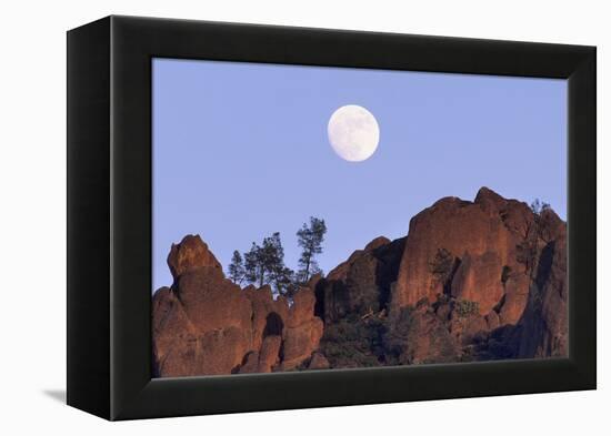Full Moon, High Peaks, Pinnacles National Monument, California, USA-Gerry Reynolds-Framed Premier Image Canvas