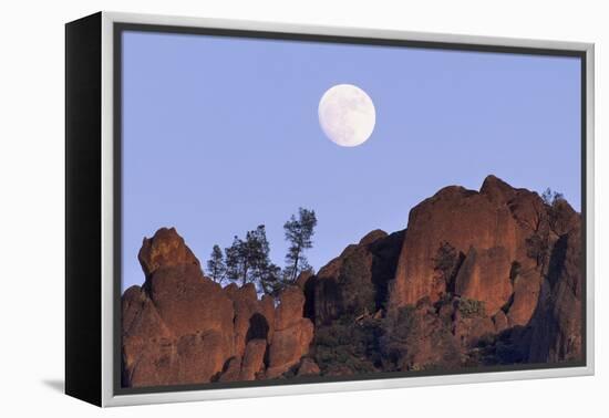 Full Moon, High Peaks, Pinnacles National Monument, California, USA-Gerry Reynolds-Framed Premier Image Canvas